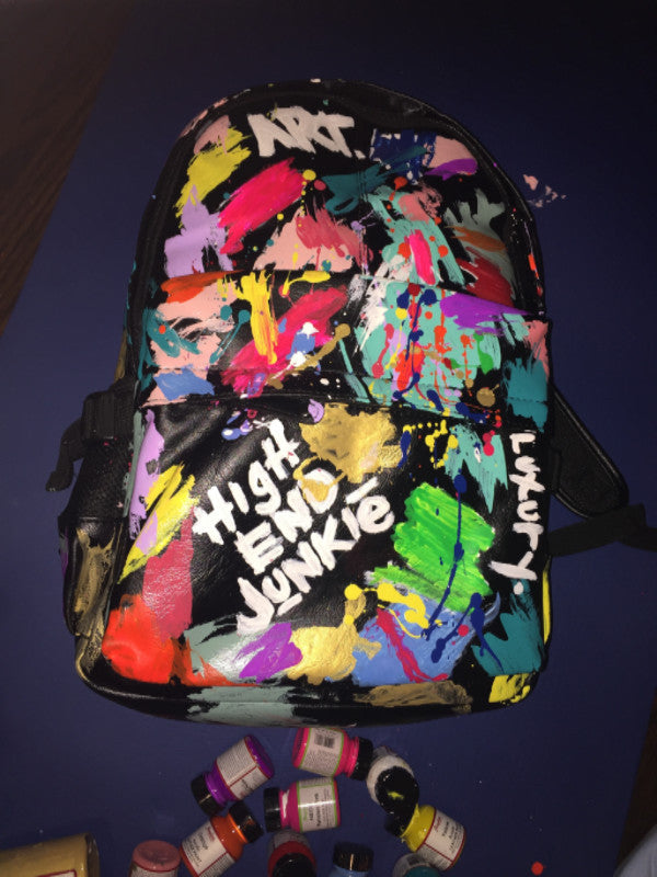 "MasterPiece" Hand Painted Vegan Leather Backpacks