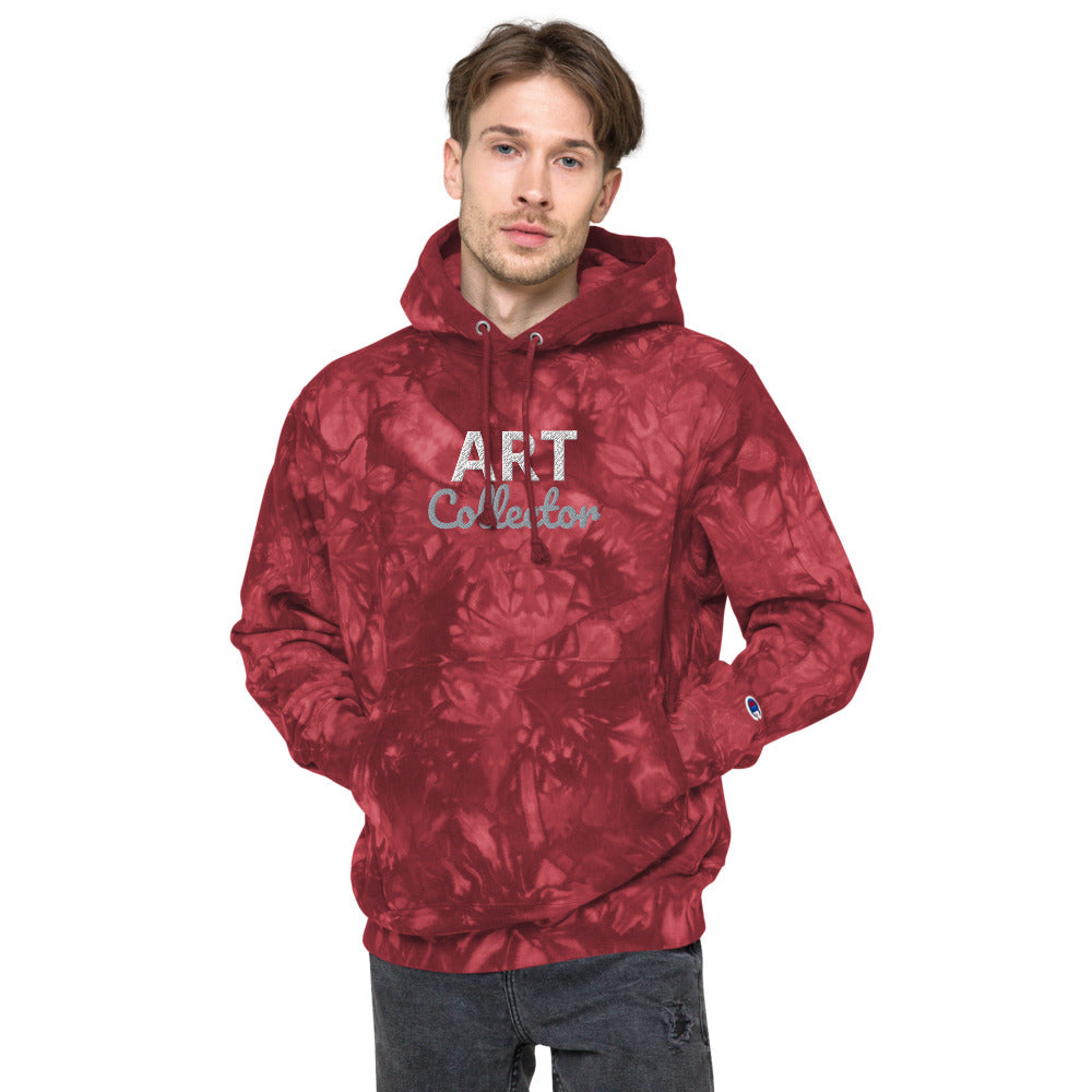 Embroidered Art Collector Unisex Champion tie-dye hoodie