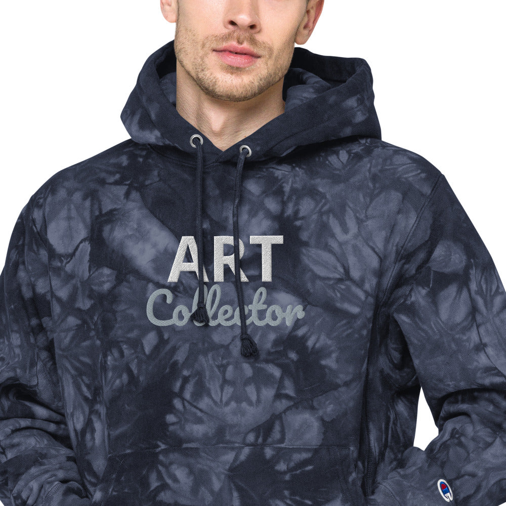Embroidered Art Collector Unisex Champion tie-dye hoodie