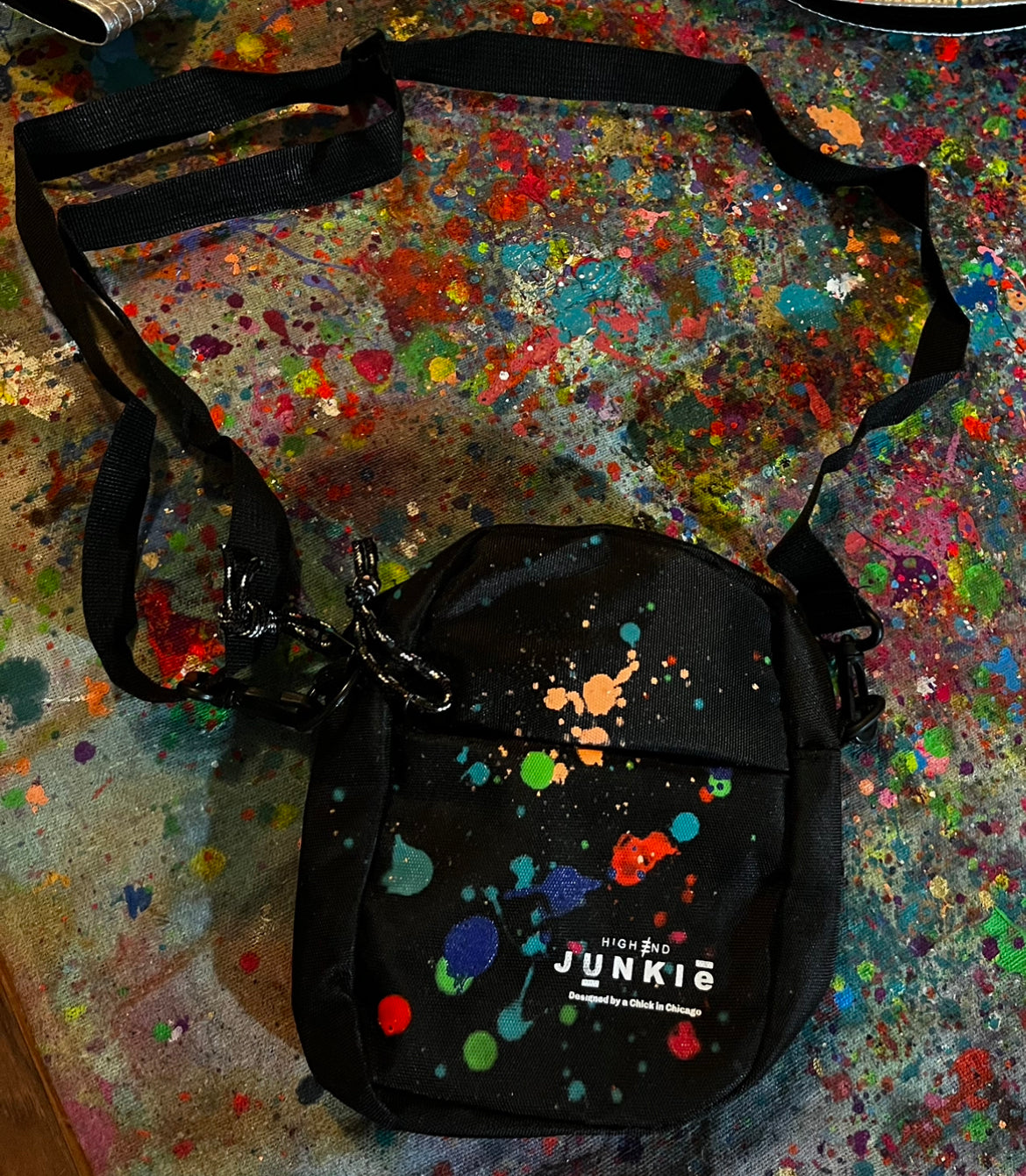 HANDPAINTED CROSSBODY BAG