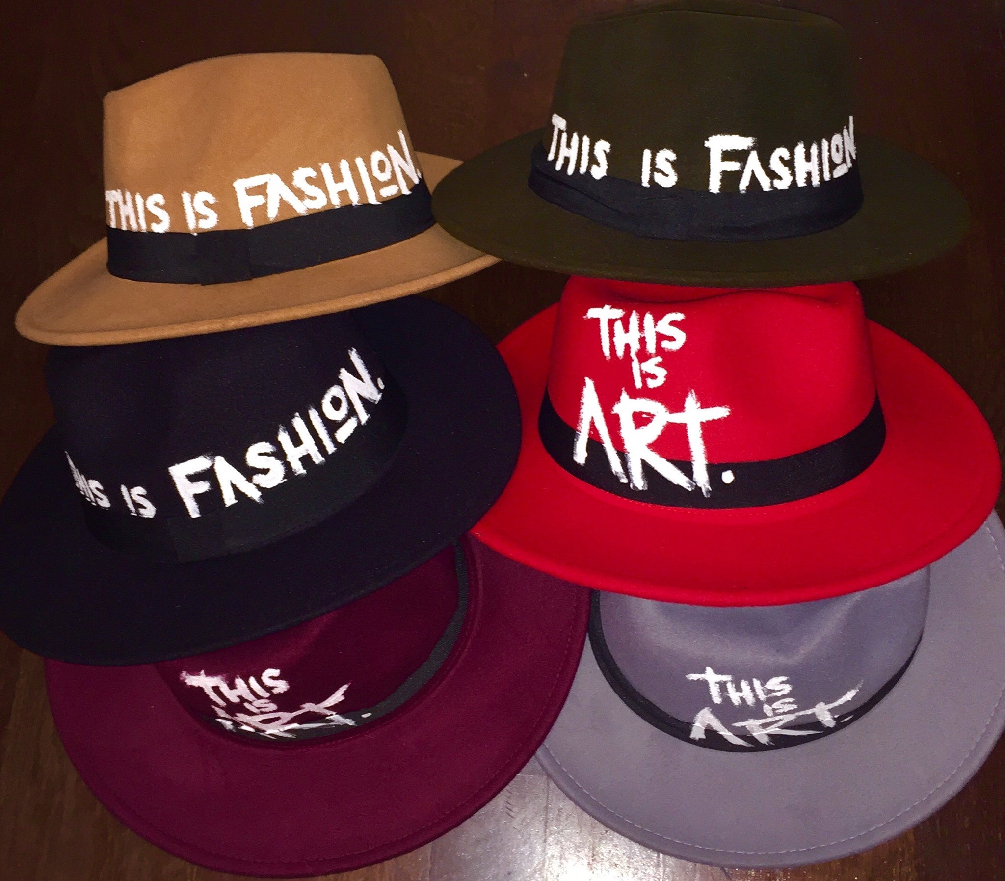 The Socialite Handpainted Fedoras