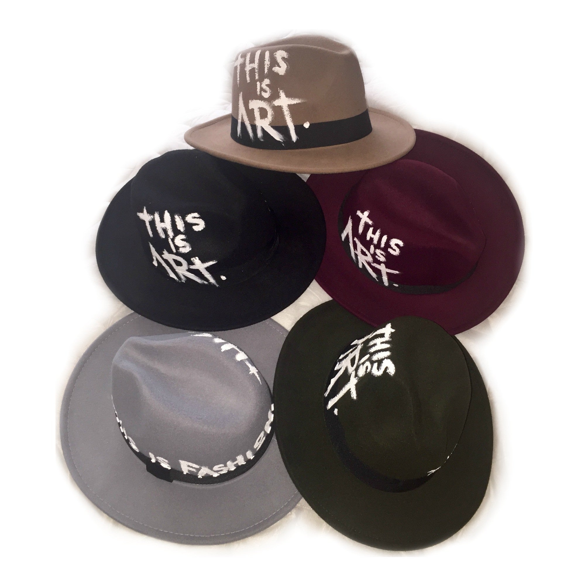 The Socialite Handpainted Fedoras