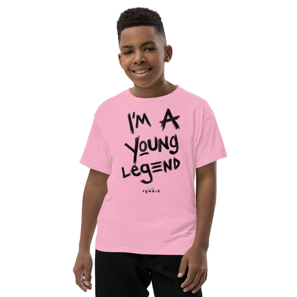 Young Legend Youth Short Sleeve T-Shirt (multiple colors/black font)